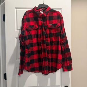 Columbia Red and Black Checkered Men's Shirt
